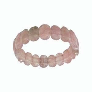 Bracelet de guérison en quartz fraise, bijoux en pierres naturelles perlées pour l'équilibre énergétique, le bien-être spirituel et le soulagement de l'anxiété - Product Image 2