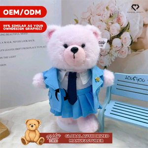 Peluche Teddy ISLAND Autorisation Mondiale Poupée Mode 14-17 cm Vêtements Créatifs Unisexe Vente en Gros Logo Personnalisable - Product Image 1