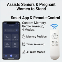 Matelas électrique intelligent réglable en gros d'usine, contrôle à distance par smartphone de l'angle de la tête et des pieds, zéro gravité, pour hôpital et chambre à coucher