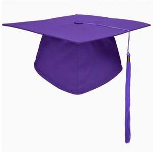 Chapeau de cérémonie pour adulte de 18 ans, imperméable, directement de l'usine, avec logo d'école imprimé, chapeau de bachelier pour diplômé universitaire, chapeau de docteur - Product Image 1