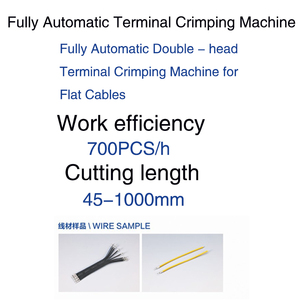 Multifunktion ale automatische Doppelkopf-Flachkabel-Crimp-und Löt maschine Kunden spezifische Lösungen für Verdrahtung projekte
