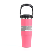 Gobelet de voyage isotherme en acier inoxydable 304 de qualité alimentaire, 30 oz, OEM ODM, avec poignée, maintien au chaud de 6 à 12 heures
