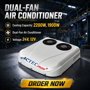 แอร์จอดรถ 12V แอร์หลังคา 24V สำหรับรถบ้านแบบพกพา แอร์แยกส่วนกำลังสูง ผู้จัดจำหน่ายขายส่ง แอร์รถยนต์แบบเร็ว - Product Image 1