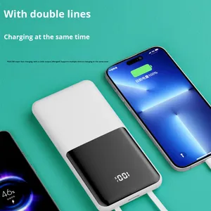 3C chứng nhận công suất cao ngân hàng điện với cáp 20000 mAh PD 22.5W sạc nhanh tương thích <span class=keywords><strong>Android</strong></span> cho 15 điện thoại di động - Product Image 2