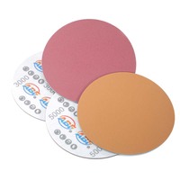 Vente en gros Trizact Hookit 3000-5000 Disques à crochet et boucle de grain Disques de ponçage en mousse de carbure de silicium fin Polissage