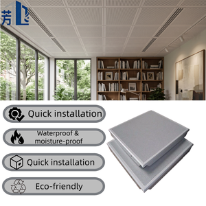 Hot Selling Fireproof Waterproof Powder Coated Coffered Drop Aluminum Ceiling Tiles <strong>2x2</strong> for Mall &amp; Gym - Product Image 3