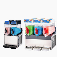 Machine commerciale de fabrication d'alcool glacé de haute qualité, fruits froids industriels, 3 bols, trois réservoirs, xrj 15lx3, 220v, thaïlande