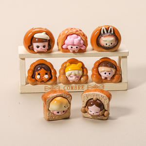 Nouveauté en gros : Breloques en lucite 3D en forme de fruits de la série « Cute Bread », couleurs assorties pour la décoration, prix de gros - Product Image 1