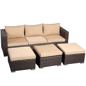 Alta muebles <span class=keywords><strong>de</strong></span> jardín <span class=keywords><strong>de</strong></span> ratán/mimbre resina <span class=keywords><strong>de</strong></span> mimbre cojín conversación al aire libre juego <span class=keywords><strong>de</strong></span> sofá sillas - Product Image 4