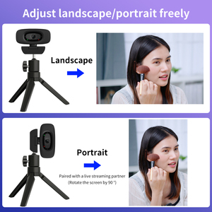 <span class=keywords><strong>Webcam</strong></span> noire 4K HD avec capteur CMOS, sans distorsion, interface USB pour une <span class=keywords><strong>capture</strong></span> vidéo informatique nette - Product Image 3
