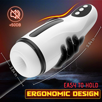 Jouets sexuels pour adultes, 4 modes d'aspiration, 10 modes de vibration, fonction chauffante, gobelet de masturbation pour hommes, jouets sexuels pour adultes imperméables pour hommes