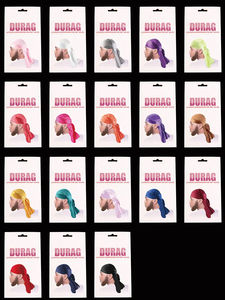 YOMO Logo personnalisé accessoires pour <span class=keywords><strong>cheveux</strong></span> <span class=keywords><strong>Bandana</strong></span> soyeux sans rides longue queue élastique couleur unie bandeau Durag pour hommes HE-5132 - Product Image 5