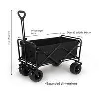 Chariot de transport pliable industriel chromé à quatre roues avec grande capacité
