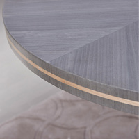Italienischer Stil Esstisch Designer leichte Luxus High-End-Esstisch Stuhl Kombination kleiner Haushalt mit Plattenspieler rund ta
