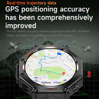 SENBONO KC91 Montre Connectée GPS de Sport Plein Air Homme Étanche 3ATM Altitude Pression Grande Batterie 530mAh Boussole Fonction GPS
