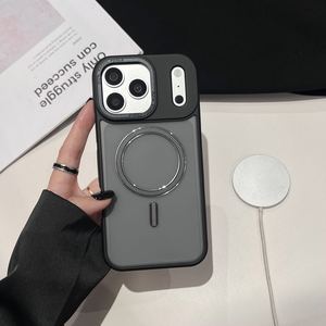 Nouvelle Coque Magnétique Bicolore Effet Peau 360° Intégrale avec Support d'Objectif et Béquille de Protection pour <span class=keywords><strong>iPhone</strong></span> 17 16 15 14 - Product Image 6