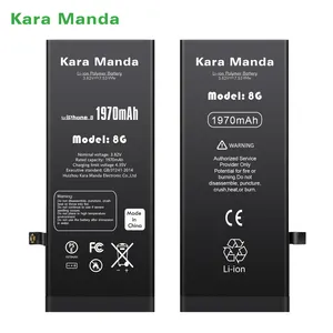 Batterie de téléphone Kara Manda pour iPhone 5S 6 6S 6P 6S Plus 7 7 Plus 8 8 Plus X XR XS Max SE 11Pro 11 12 13/Pro Max 12 13 Mini