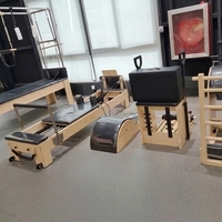 Ensemble de Pilates Cadillac Reformer réglable en érable, 5 pièces, durable, MJD-CC22A, adapté aux studios de Pilates et aux salles de sport