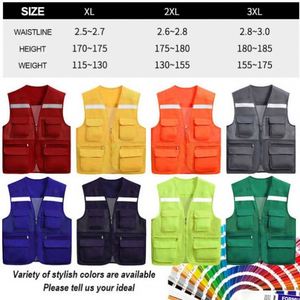 Customized Mesh Reflective Vest <b>Jacket</b> <b>Work</b> Clothes Shirt <b>Construction</b> Clothing Safety <b>Work</b> Reflective Vest With Pocket Logo - Product Image 3