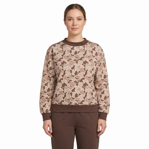 Camouflage Print Hooded Sweatshirt Full Sleeve Casual Knitted Pullover Soft Polyester Outerwear <b>Long</b> Breathable Zipper Closure - Product Image 4