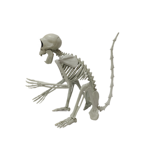 Halloween Horrible Decor Skeleton Monkey Skeleton Model <b>Plastic</b> <b>Animal</b> Toy - Product Image 2
