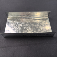 Rail de plafond en métal amortissant les chocs de type M pour cloisons 50/75/100
