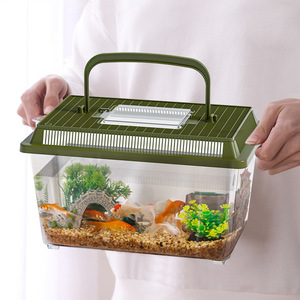 <span class=keywords><strong>Caja</strong></span> <span class=keywords><strong>de</strong></span> Cría para Reptiles <span class=keywords><strong>de</strong></span> Plástico Transparente para Exteriores, Pecera para Insectos y Tortugas con Tapa, Contenedor Ecológico para el Hogar - Product Image 2