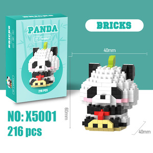 Bloques de Construcción de Diamantes de Plástico en Oferta, Modelo 3D de Animales Kawaii, Mini Figura de Panda, Juguetes de Bloques de Construcción para Regalo de Navidad - Product Image 1