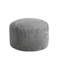 Fauteuil pouf moderne surdimensionné à rayures verticales pour salon, chambre, maison, appartement, hôtel