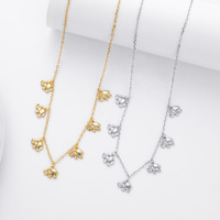 Vente en gros collier pendentif éléphant en argent sterling 925 Design animal créatif chaîne de clavicule à la mode personnalisée pour les femmes