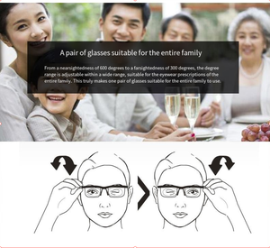 Gafas de Lectura Unisex Cómodas con Lentes Blancas y Negras Duraderas, Enfoque Variable Ajustable para Presbicia y Vista de Lejos - Product Image 5