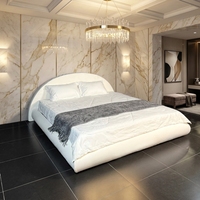 Nouvelle Arrivée Offre Spéciale Lit Rond en Tissu Anti-humidité Anti-taches Lit Double Personnalisé pour Chambre à Plafond Incliné ou Mezzanine