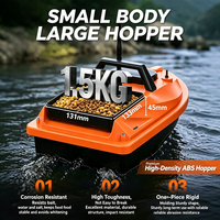 Bateau de pêche intelligent sans fil V805GPS avec 24 points de balisage, capteur de température, LED, verrouillage d'ancre et fonction de libération d'appâts pour les passionnés de pêche à la carpe