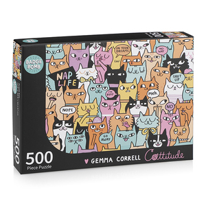 Chất Lượng Cao Biểu Tượng Tùy Chỉnh Phim Hoạt Hình Mèo Con 500 Miếng Cá Nhân Câu Đố Ghép Hình Cho Trẻ Em - Product Image 2