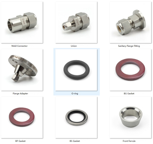 Raccords de compression à double ferrule pour instruments en acier inoxydable 316 de type High - Product Image 5