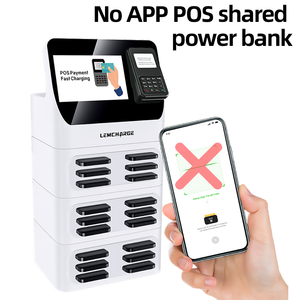 Máquina Expendedora de Baterías Portátiles Compartidas con Lector de Tarjetas de Crédito Integrado y Sistema POS, Estación de Carga Comercial de 18 Ranuras - Product Image 4