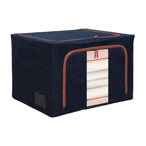 2024 Thiết Kế Mới Phong Cách Châu Âu Có Thể Gập Lại Quần Áo Lưu Trữ Hộp Thép Khung Thực Tế Gấp Quần Áo Tổ Chức Nhà Bếp Túi Sử Dụng - Product Image 6