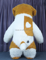 Personnages de dessins animés Anime Costume de mascotte chien gonflable géant pour adultes Halloween carnaval déguisement en vente pour adultes