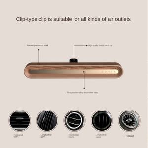 Diffuseur de parfum solide pour voiture de luxe personnalisé, diffuseur d'air en bois, clip de ventilation pour voiture - Product Image 2