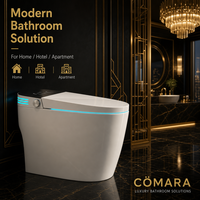 Offre Spéciale : Couvercle de toilette intelligent allongé à fonctionnement automatique, avec chasse d'eau super tourbillonnante poreuse, pour toilettes intelligentes monobloc
