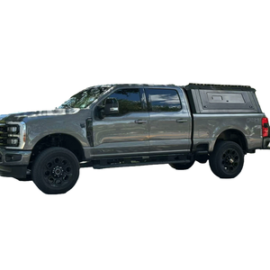 Auvent en acier au manganèse avec fenêtres coulissantes à <span class=keywords><strong>deux</strong></span> côtés pour camionnettes 4x4 Type dur Topper camping-car auvent pour F250 6.75FT - Product Image 6