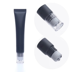 D19mm <b>Plastic</b> Black Empty Cosmetic <b>Tube</b> With 3Ball Massage Head Cap 5layers For Eyes Cream <b>Tube</b> Packaging - Product Image 1