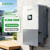 Invertisseur solaire hybride Whayo Megarevo R15K3H2NA-G2 15 kW, 4 MPPT, batterie haute tension 120/240 V pour les maisons américaines