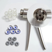 Machine à sertir les flacons pour le scellage des vaporisateurs de parfum, couvercles en plastique et aluminium, machine de capsulage manuelle pour couvercles en aluminium, capsuleuse Roppe