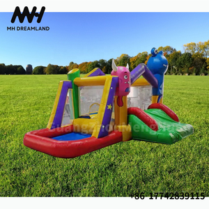 Toboggan aquatique gonflable Monster Splash Pool <span class=keywords><strong>Alien</strong></span> Cartoon Jumper Bouncy Ball Pit Outdoor pour enfants et adultes - Product Image 6