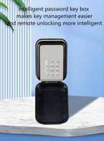 Nuevo Caja de Seguridad Inteligente para Llaves, Montada en Pared, con Contraseña, Control por App TT, Impermeable IP65, Doble Bloqueo de Palanca