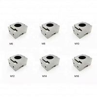 Élément de serrage à coin modulaire de précision M6 8 10 12 à mors lisses, Étau de serrage à coin MINI OK, Étau modulaire simple de précision