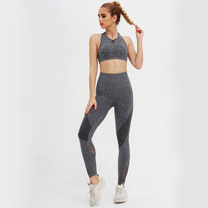 Leggings de <span class=keywords><strong>yoga</strong></span> complets pour femmes, LOGO personnalisé, sans couture, poches, ensembles de fitness, vidéos, collection 2021 - Product Image 2
