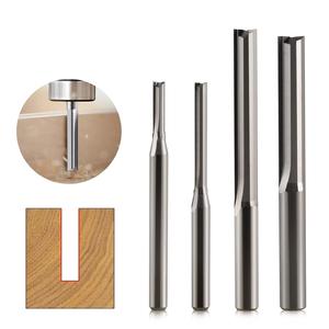 Dao phay cacbua vonfram hai rãnh thẳng HOZLY, sản xuất theo đơn đặt hàng (OEM), dùng cho máy <span class=keywords><strong>CNC</strong></span> chế biến gỗ, mũi phay đầu cuối, HRC55, không phủ lớp bảo vệ - Product Image 2