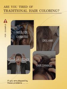 Crema de Tinte para el Cabello Negra de Oscurecimiento Rápido en 15 Minutos, Permanente, <span class=keywords><strong>a</strong></span> Base de Hierbas, Sin Amoníaco, para Uso Doméstico, 500 ml, Cubre las Canas, Grado Cosmético - Product Image 6